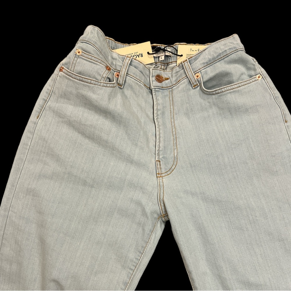 RAG DOLL LA WIDE LEG JEANS‎ SIZE LARGE - Picture 5 of 8